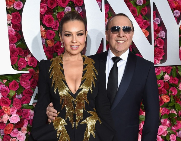 Thalia and Tommy Mottola from Tony Awards 2018: Red Carpet Fashion | E